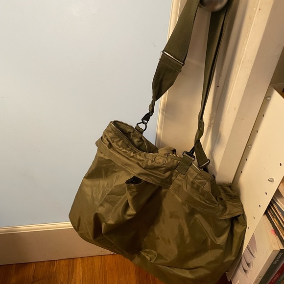 Army Green Helmut Bag Tote - Picture 2 of 5